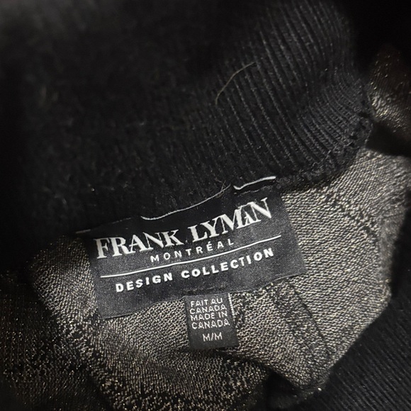 Frank Lyman Design Black and Silver Turtleneck Sweater size medium - Picture 2 of 5